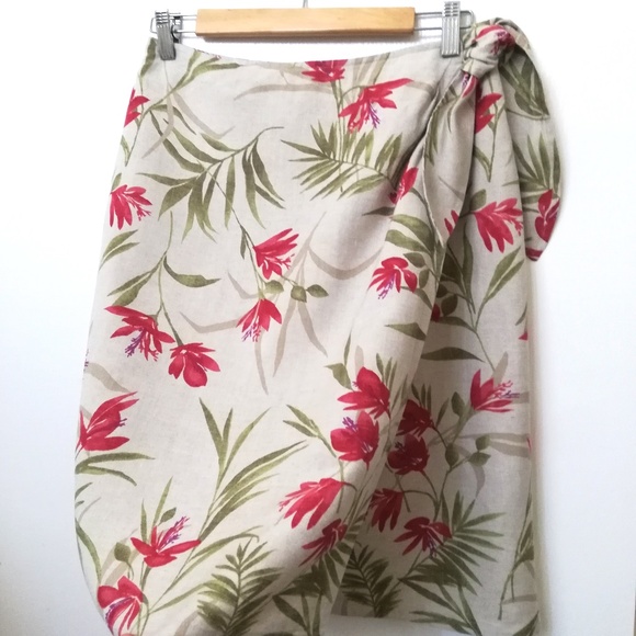 Liz Claiborne Dresses & Skirts - Liz Claiborne Linen Midi Skirt